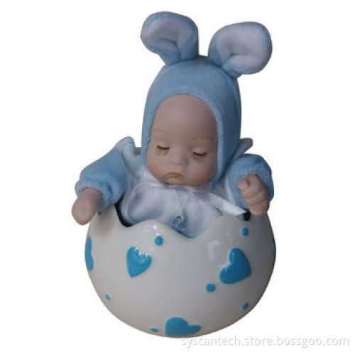 Cute music doll/ceramic head, hands and foots/high quality/mechanic music movement insideNew
